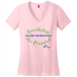 Nevertheless - District Made® - Ladies Perfect Weight® V-Neck Tee - DTG