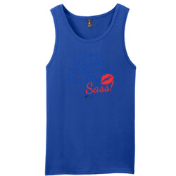 Kiss My Sass - District - Young Mens The Concert Tank ® (DTG)