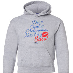 Kiss My Sass - Gildan - 18500B (DTG) - 50/50 Youth Hooded Sweatshirt