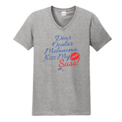 Kiss My Sass - Gildan - Softstyle ® V Neck T Shirt - DTG