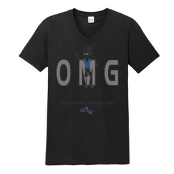 OM Girl2 - Gildan - Softstyle ® V Neck T Shirt - DTG