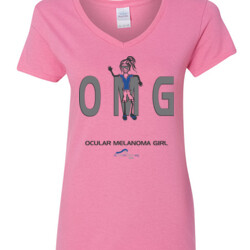 OM Girl2 - Gildan - 5V00L (DTG) - 100% Cotton V Neck T Shirt