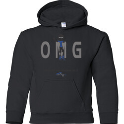 OM Guy2 - Gildan - 18500B (DTG) - 50/50 Youth Hooded Sweatshirt
