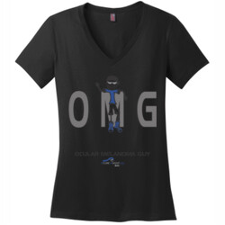 OM Guy2 - District Made® - Ladies Perfect Weight® V-Neck Tee - DTG