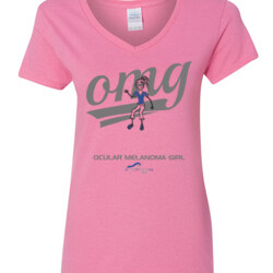OM Girl3 - Gildan - 5V00L (DTG) - 100% Cotton V Neck T Shirt