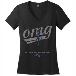 OM Girl3 - District Made® - Ladies Perfect Weight® V-Neck Tee - DTG