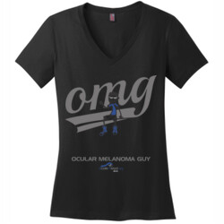 OM Guy3 - District Made® - Ladies Perfect Weight® V-Neck Tee - DTG