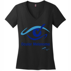 OM Check - District Made® - Ladies Perfect Weight® V-Neck Tee - DTG