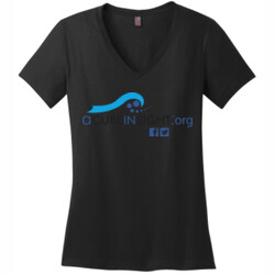 ACIS Logo - District Made® - Ladies Perfect Weight® V-Neck Tee - DTG