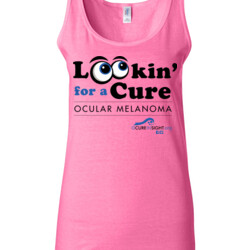 Looking For A Cure - Gildan - 64200L (DTG) 4.5 oz Softstyle ® Junior Fit Tank Top