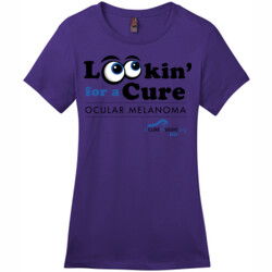 Looking For A Cure - District - DM104L (DTG) - Ladies Crew Tee