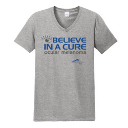 Eye Belive In A Cure - Gildan - Softstyle ® V Neck T Shirt - DTG