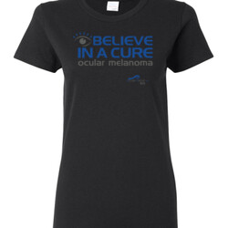 Eye Belive In A Cure - Gildan - Ladies 100% Cotton T Shirt - DTG