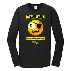 CAUTION-Avoid My Blindside (Front Only) - Gildan - Softstyle ® Long Sleeve T Shirt - DTG