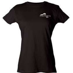  CAUTION-Avoid My Blindside (Front & Back)  - Tultex - Ladies' Slim Fit Fine Jersey Tee (DTG)